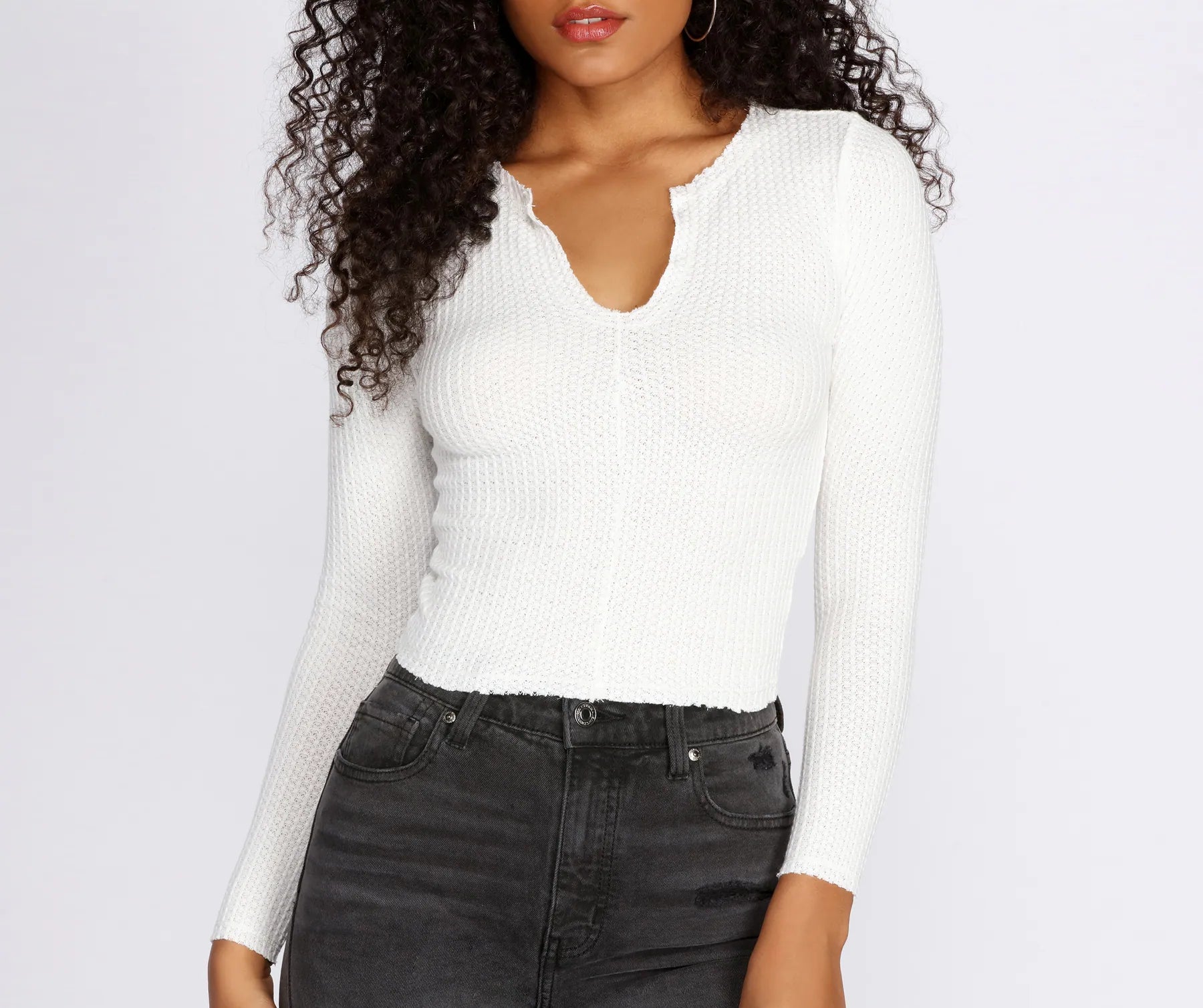 Turtleneck Women Long Sleeve Top for Cold Winter DaysTurn It Up A Notch Crop Top