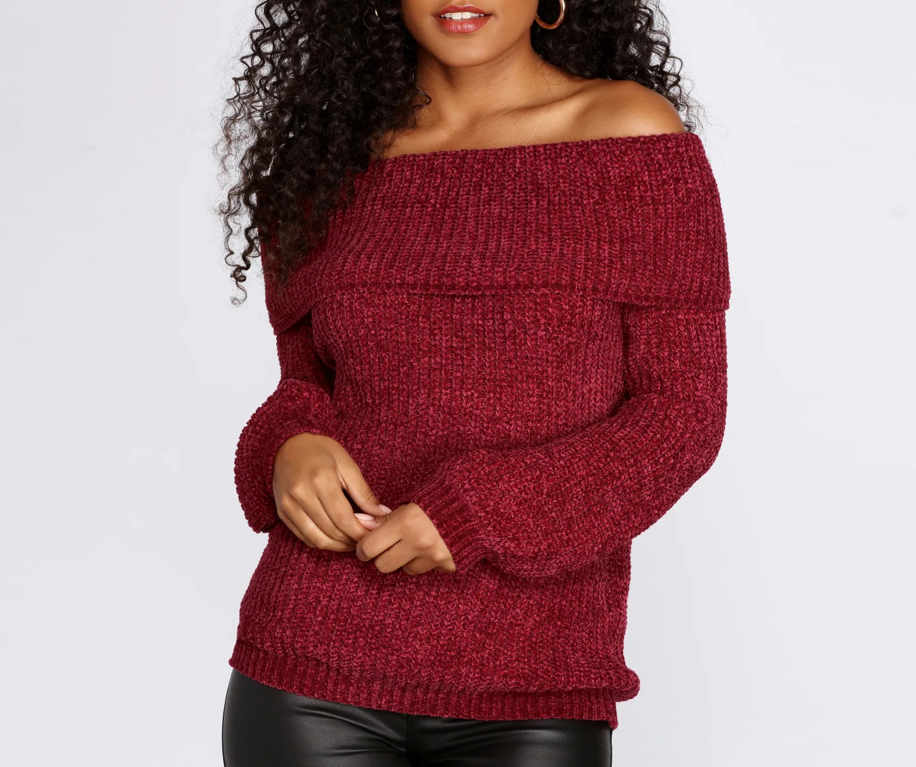 Lightweight Women Long Sleeve Top for Spring and AutumnSoft And Cozy Chenille Sweater