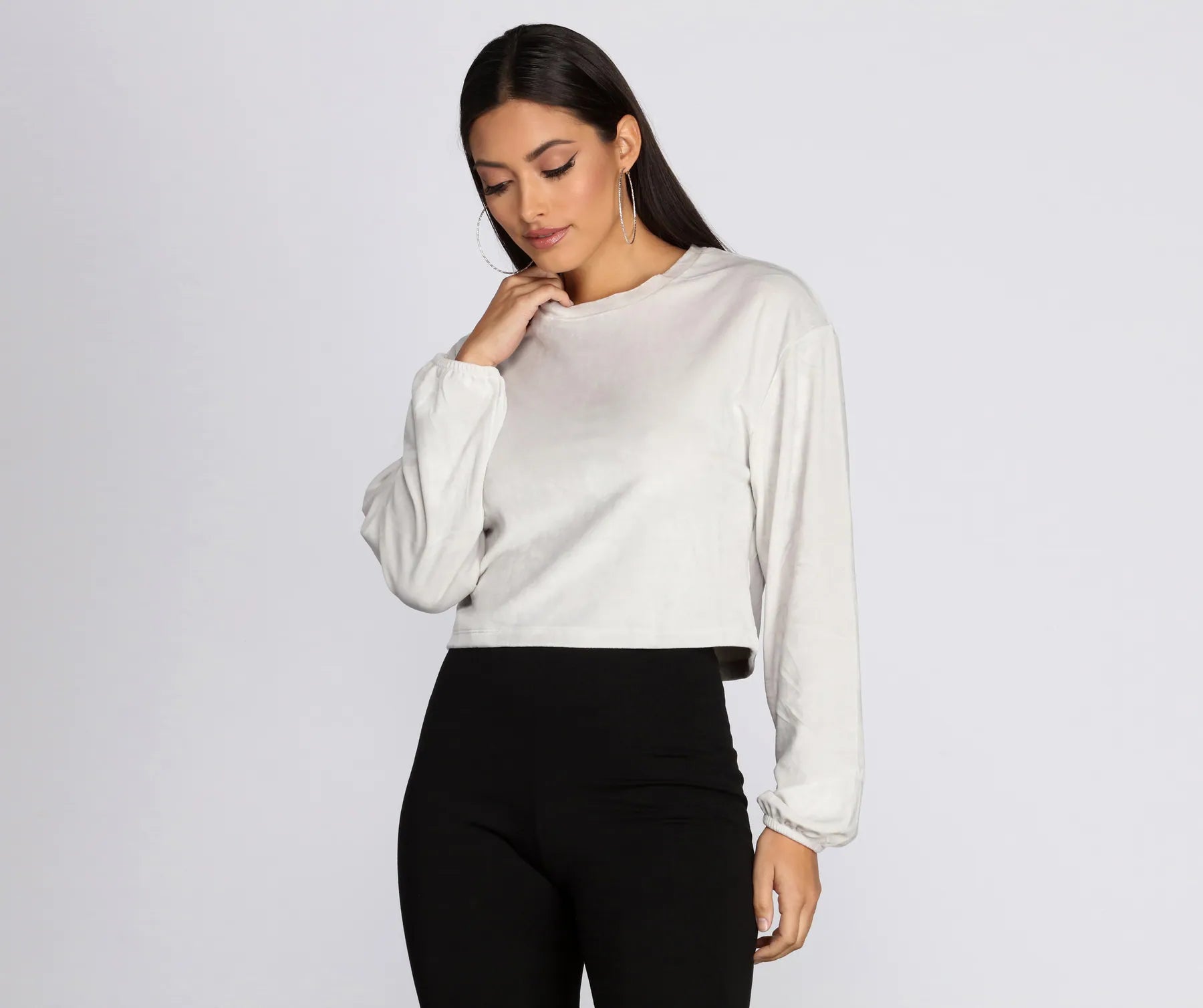 Turtleneck Women Long Sleeve Top for Cold Winter DaysSoft And Cozy Velvet Top