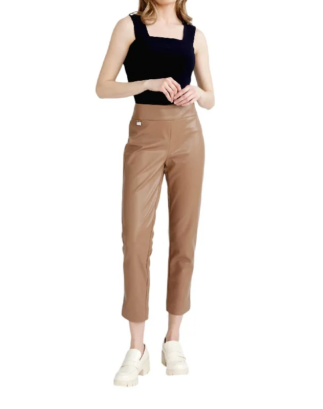 Plus - size women trousers for a perfect fit and confidenceHigh-Waisted Cropped Pant In Tigers Eye