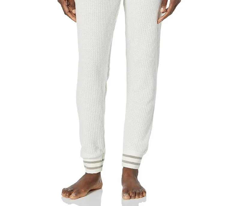 Striped women trousers with a nautical or modern patternJammie Pant In Stone