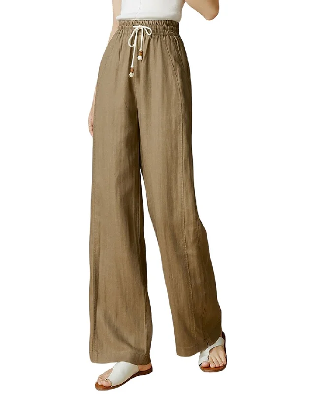 Bootcut women trousers to pair well with different shoesOnebuye Linen-Blend Pant