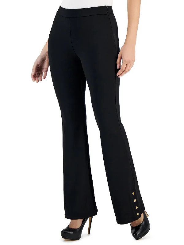 Plus - size women trousers for a perfect fit and confidencePetites Womens Embellished Split Hem Flared Pants