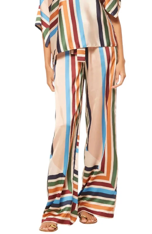 Straight - leg women trousers with a classic and timeless designReshma Pants In San Miguel Stripe