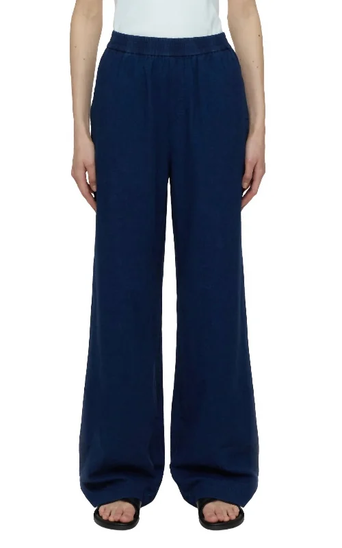 Corduroy women trousers for a warm and textured appearanceWinona Pant In Dark Blue