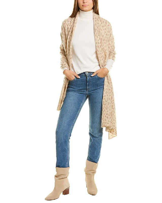 Cropped Women Sweater to Pair with High - Waisted BottomsAmicale Cashmere Wrap