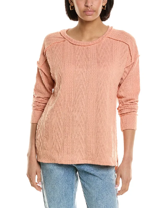 Hand - Knitted Women Sweater with Artisanal CharmBrook + Lynn Jacquard Pullover