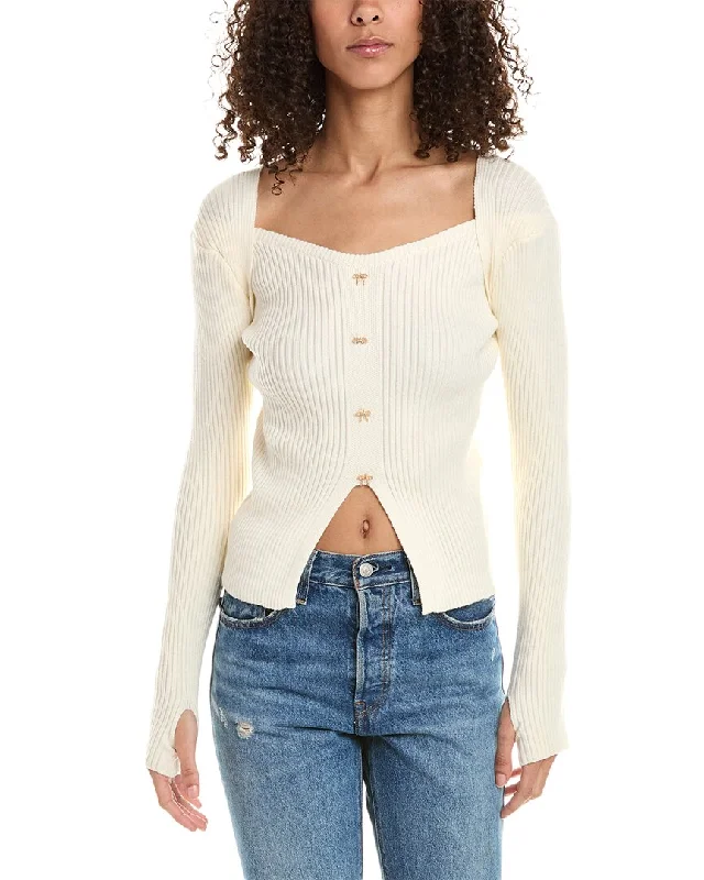 Organic Cotton Women Sweater for an Eco - Friendly ChoiceFemme Society Bow Sweater