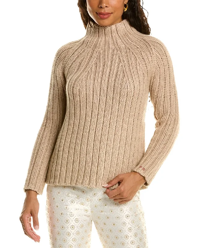 Mock - Neck Women Sweater for a Modern TwistFrances Valentine Shelby Wool & Cashmere-Blend Sweater