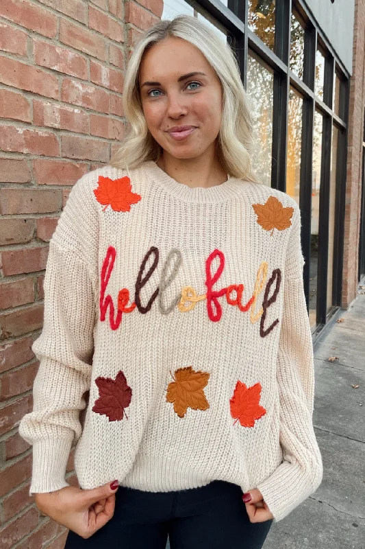 Color - Blocked Women Sweater for a Bold Fashion StatementHello Fall Sweater