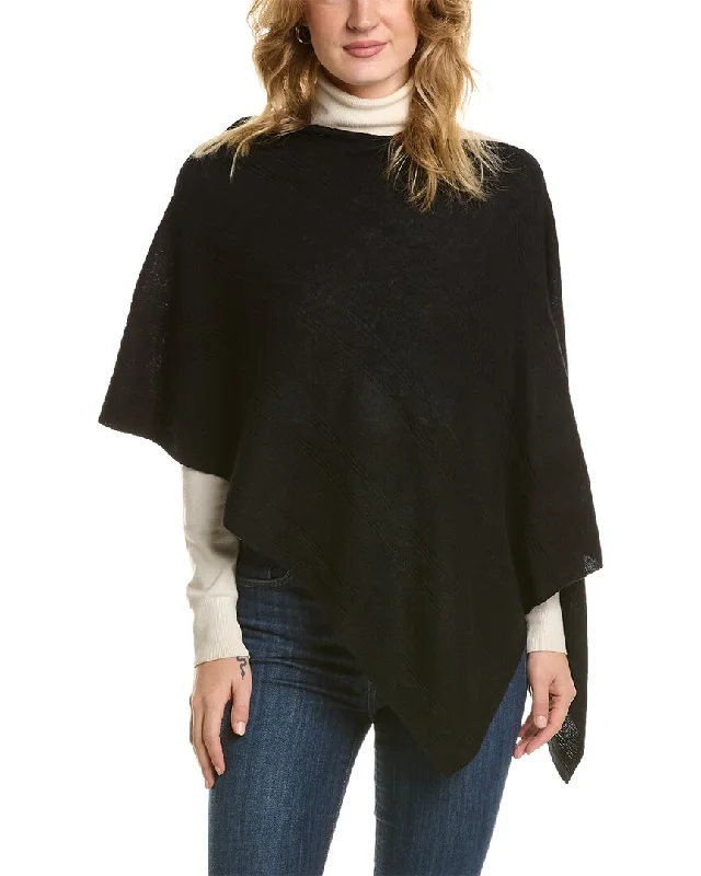 Cashmere Women Sweater with a Luxurious Soft TouchIn2 by InCashmere Ribbed Cashmere Poncho