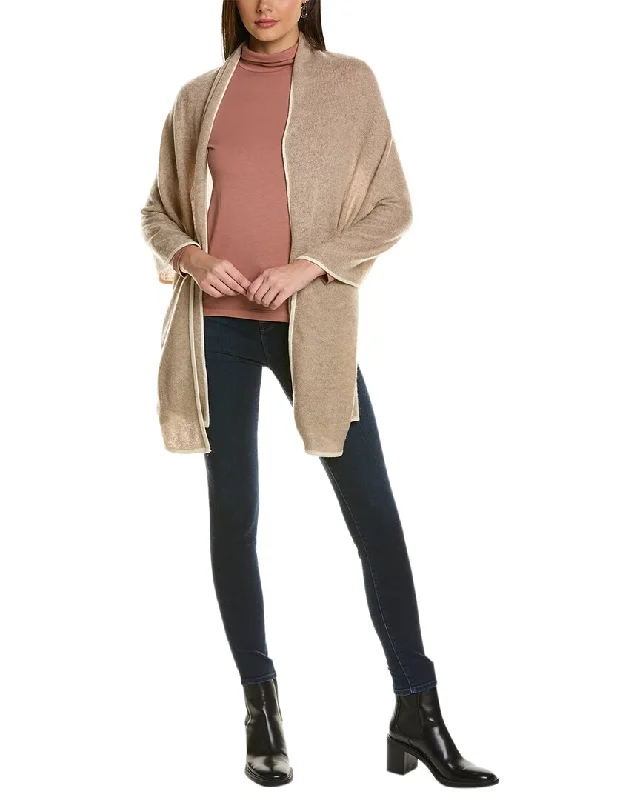 Color - Blocked Women Sweater for a Bold Fashion StatementLa Fiorentina Wool & Cashmere-Blend Wrap