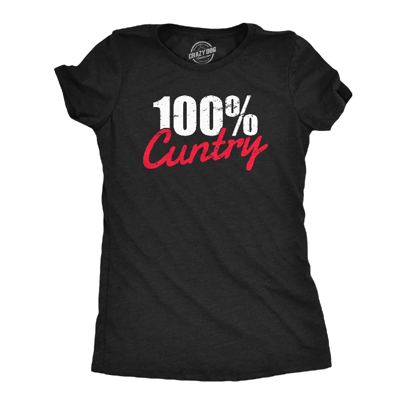 Sequined Women T Shirt for a Sparkly Night Out100 Percent Cuntry Women's T Shirt