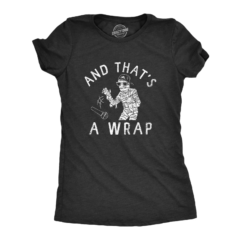 Ringer T Shirt Women with Retro - Inspired StripesAnd Thats A Wrap Women's T Shirt