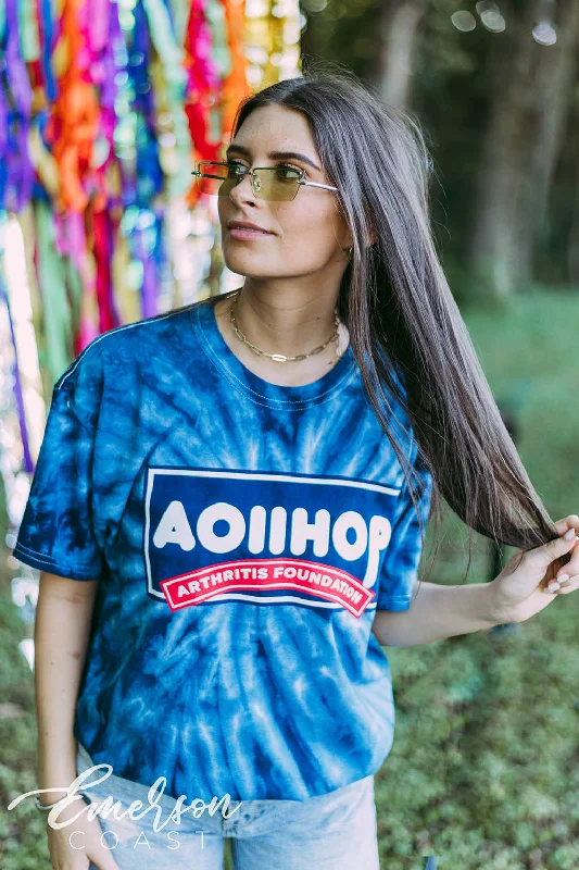 Striped Women T Shirt in a Classic PatternAOII Philanthropy Tie Dye Tee