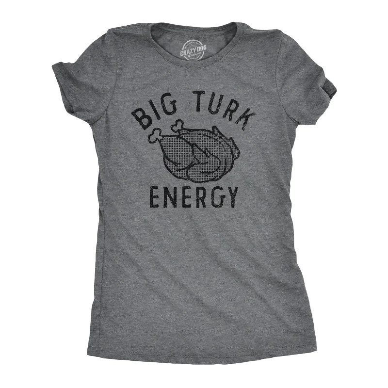 Crop Top Women T Shirt to Pair with High - Waisted BottomsBig Turk Energy Women's T Shirt