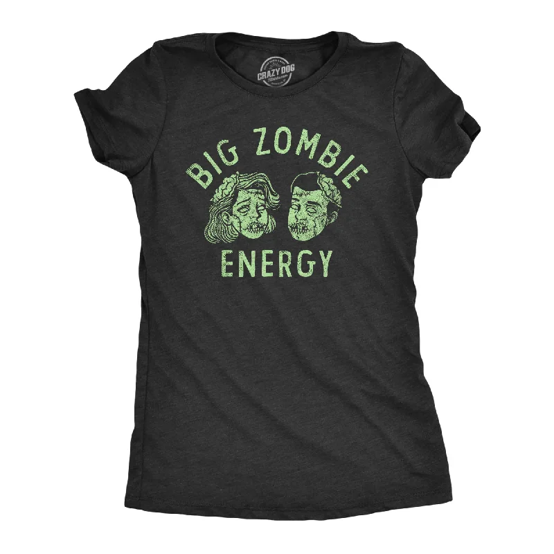 Floral Print Women T Shirt for a Feminine TouchBig Zombie Energy Women's T Shirt