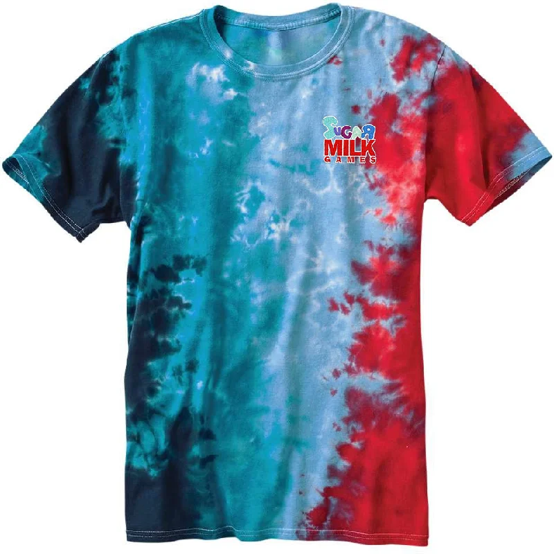 V - Neck Women T Shirt to Enhance the NecklineDyenomite Slushie Crinkle Tie Dye T-Shirt