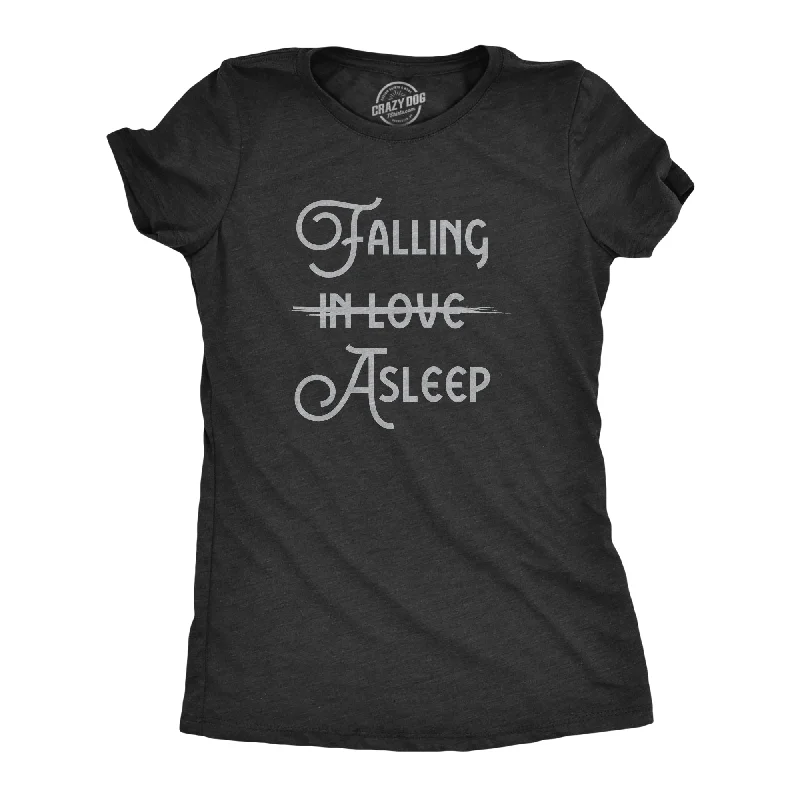 Crew Neck Women T Shirt with a Timeless DesignFalling Asleep Women's T Shirt