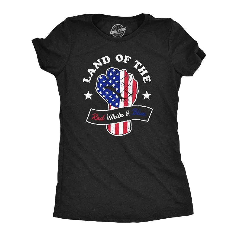 Organic Cotton Women T Shirt for Eco - Conscious WearersLand Of The Red White And Blue Women's T Shirt