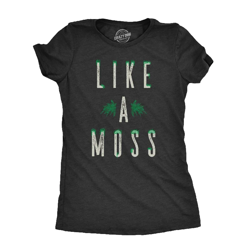 Embroidered Women T Shirt with Intricate DetailsLike A Moss Women's T Shirt