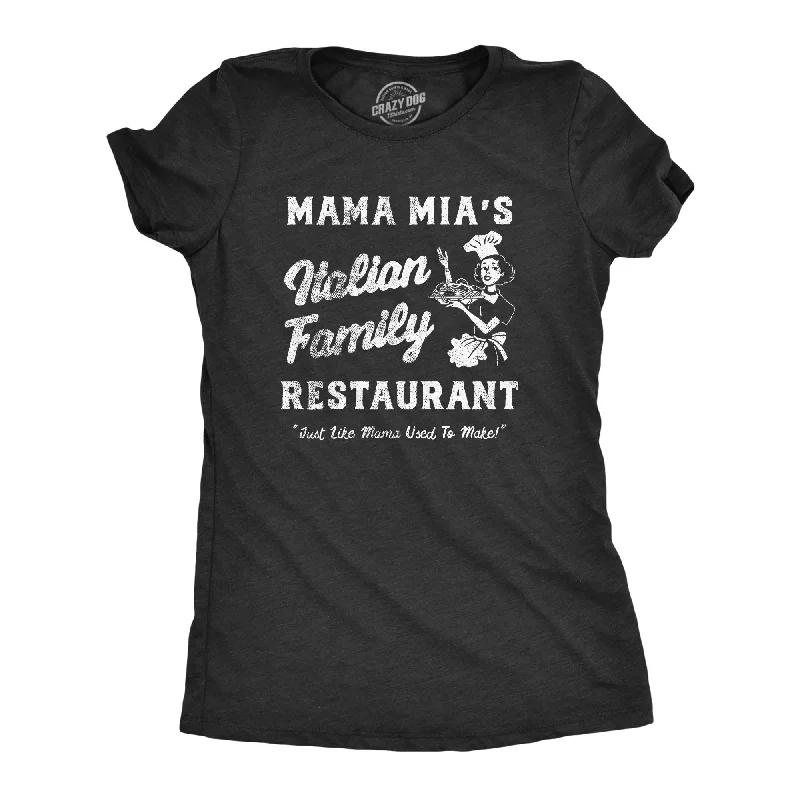 Tie - Dye Women T Shirt with a Bohemian VibeMama Mias Italian Family Restaurant Women's T Shirt