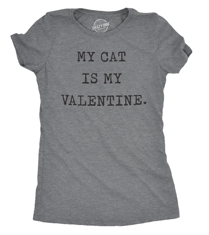 Plus Size Women T Shirt for a Comfortable and Flattering FitMy Cat Is My Valentine Women's T Shirt