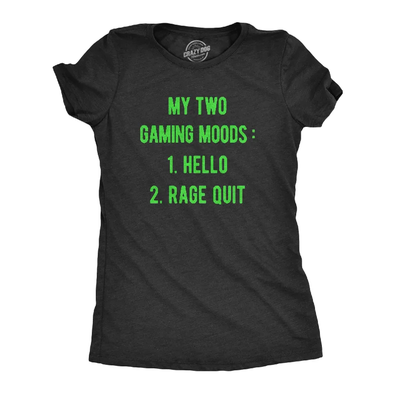 Striped Women T Shirt in a Classic PatternMy Two Gaming Moods Women's T Shirt