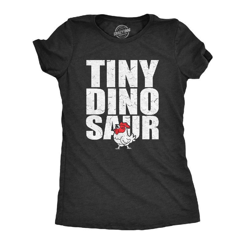 V - Neck Women T Shirt to Enhance the NecklineTiny Dinosaur Women's T Shirt