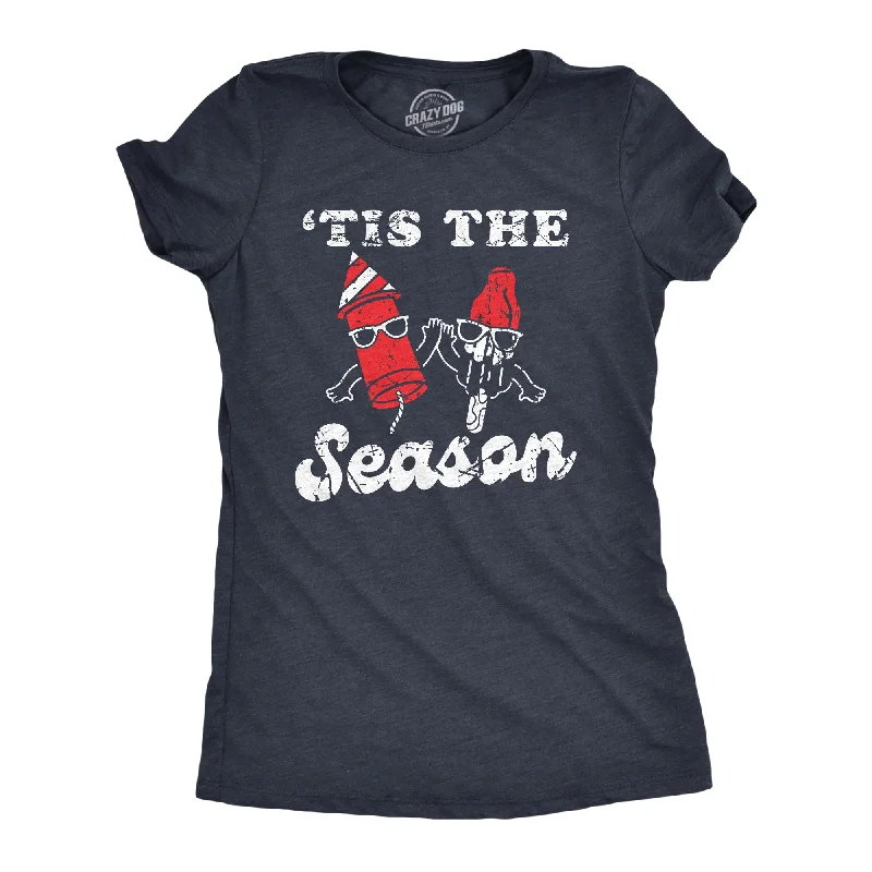 V - Neck Women T Shirt to Enhance the NecklineTis The Season Firecracker Popsicle Women's T Shirt