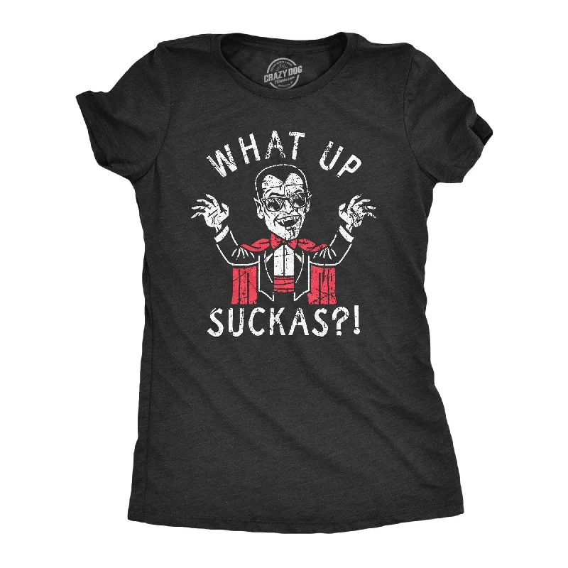 Moisture - Wicking Women T Shirt for Active LifestylesWhat Up Suckas Women's T Shirt