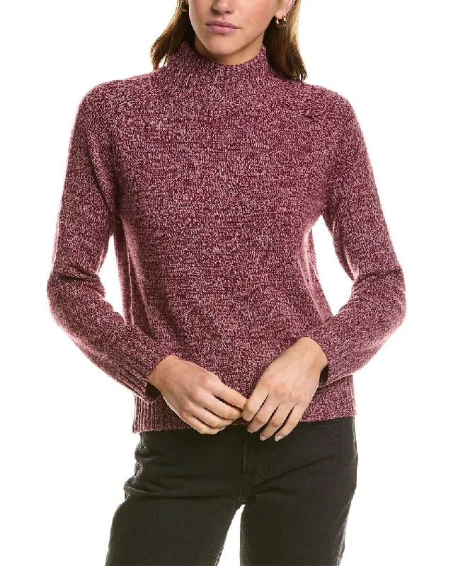 Lightweight Women Sweater for Spring and FallHannah Rose Turtleneck Wool & Cashmere-Blend Sweater