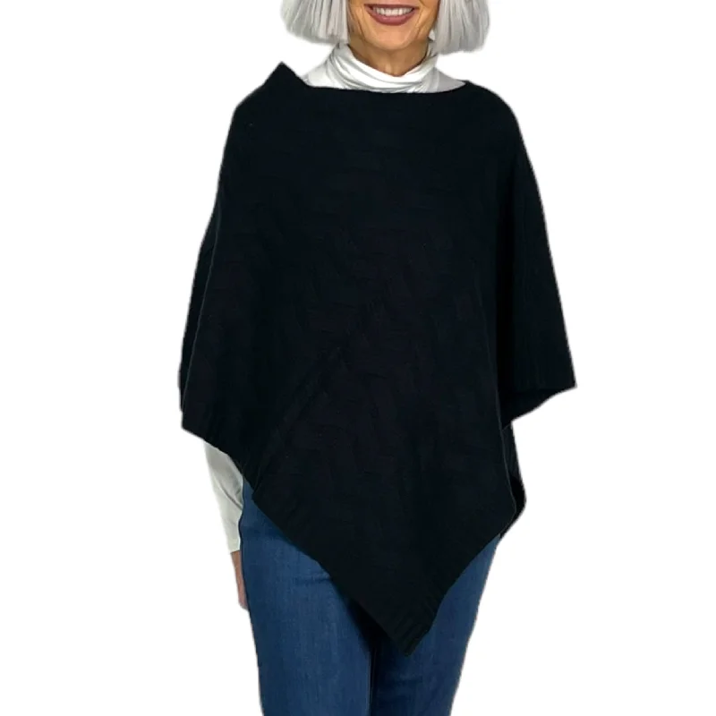 Lightweight Women Sweater for Spring and FallCABLE PONCHO