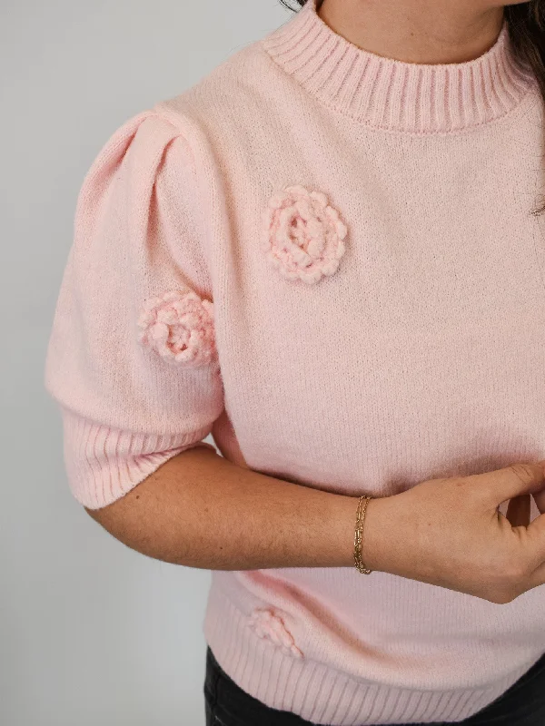 Hand - Knitted Women Sweater with Artisanal CharmPulling Heartstrings Sweater Top