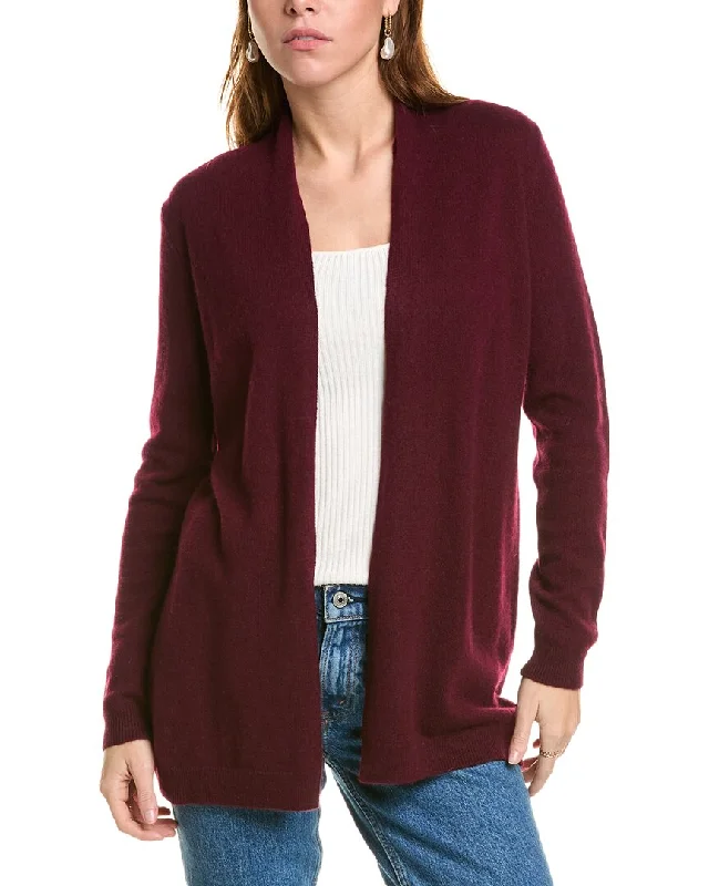 Mock - Neck Women Sweater for a Modern Twistsofiacashmere Cashmere Drape Cardigan