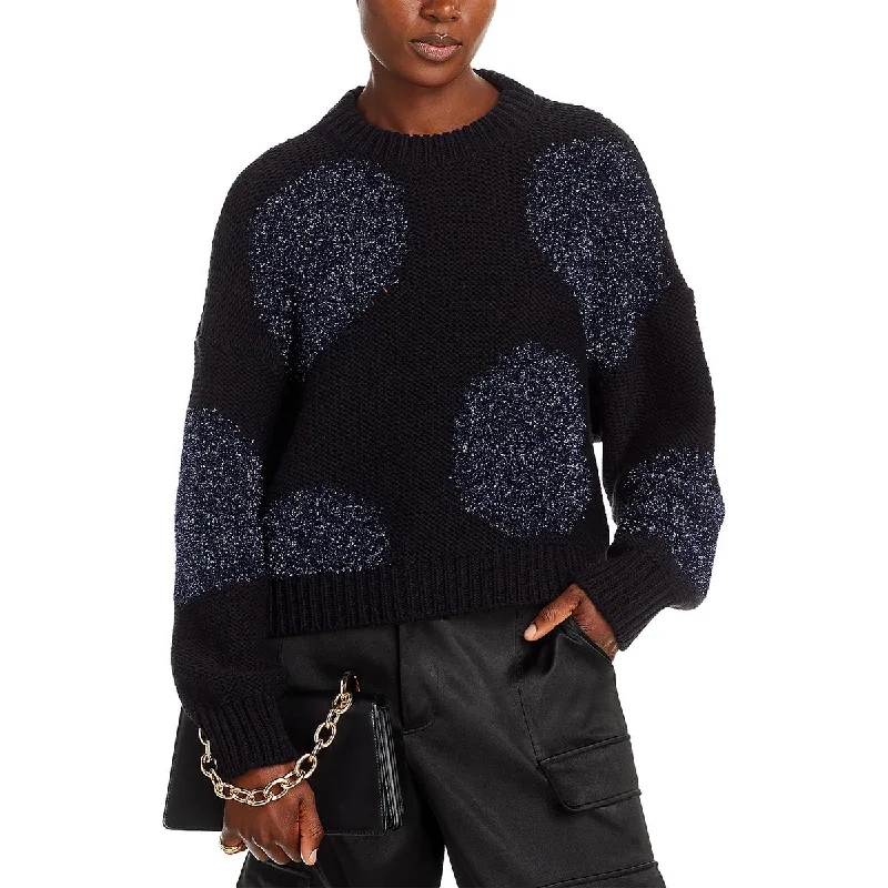 Cable - Knit Women Sweater with Intricate PatternsWomens Crewneck Ribbed Pullover Sweater