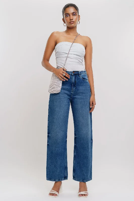 Embroidered women jeans with intricate patterns90's Good Straight Jeans