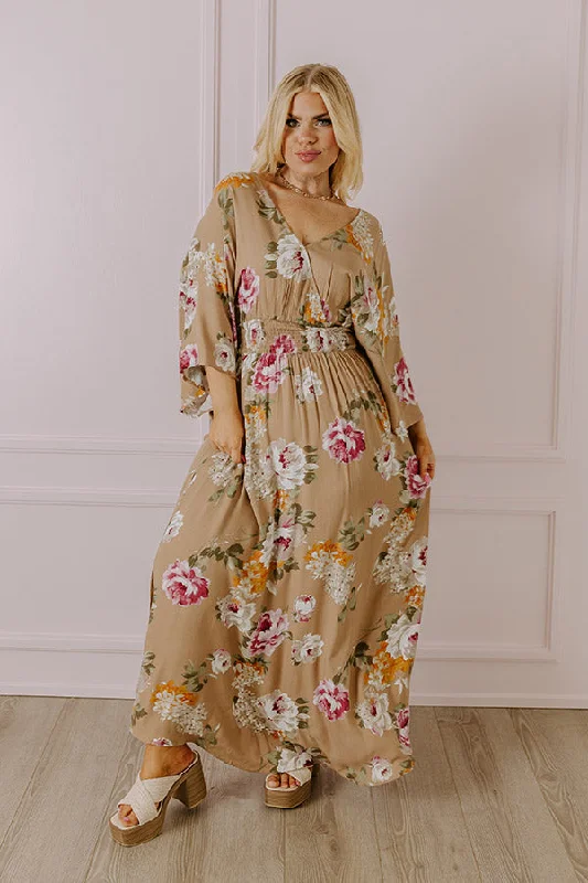 Off - the - Shoulder Women Dress for a Romantic and Feminine LookChange It Up Floral Maxi Curves