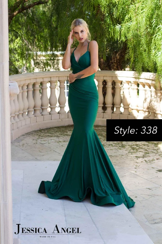 Sleeveless Women Dress in Bright Colors for Summer PartiesJessica Angel Strappy Back Long Formal Gown 338