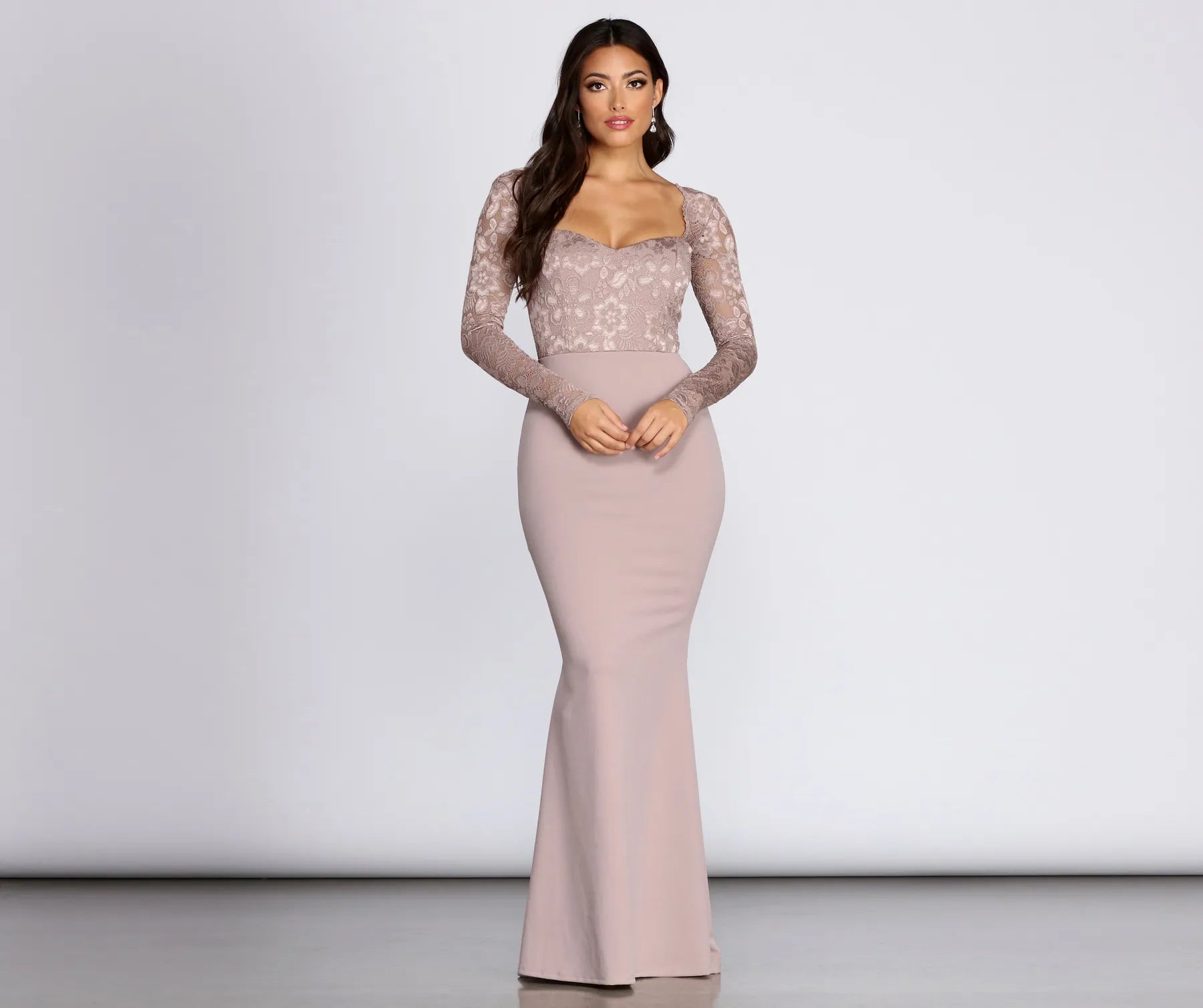 Strapless Women Dress with a Built - in Bra for Comfort and SupportLacey Mermaid Formal Dress