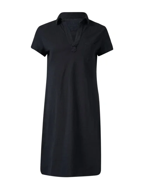 Sheath Women Dress with a Tailored Fit for a Professional LookLauren Navy Cotton Polo Dress