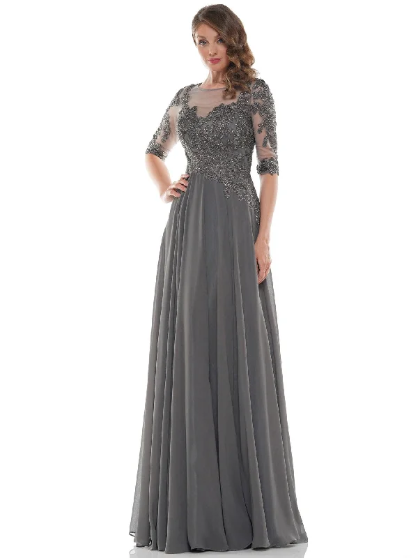 Ruffled Women Dress with Multiple Layers for a Playful and Girly StyleMarsoni Long Long Mother of Bride Chiffon Dress 157