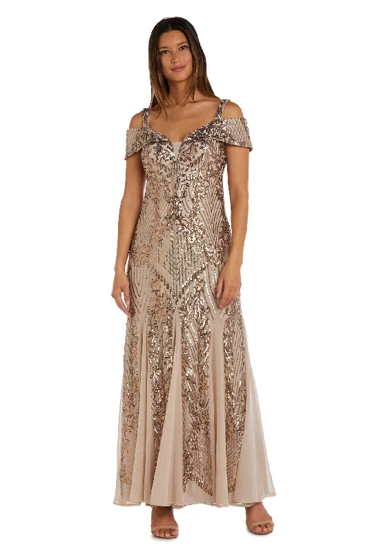 Lace - Embellished Women Dress for an Elegant and Sophisticated AppearanceR&M Richards 9299 Long Mother Of The Bride Dress