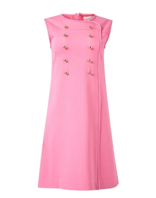 Pleated Women Dress with a Timeless and Elegant TextureSybil Pink Dress