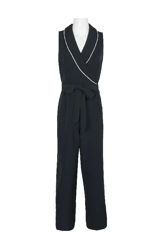 Ruffled Women Dress with Multiple Layers for a Playful and Girly StyleTahari Formal Sleeveless Jumpsuit