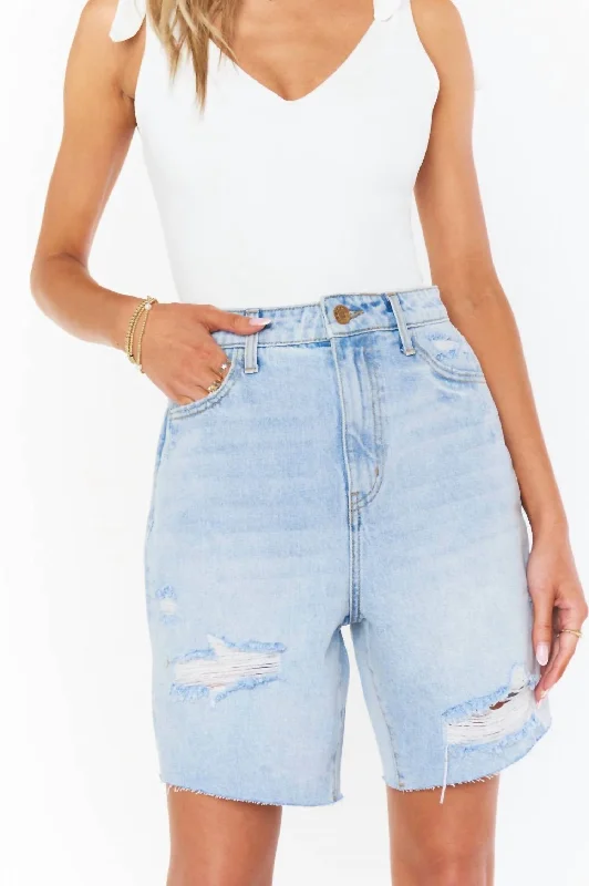 High - Waisted Women Shorts for a Retro and Flattering LookBrentwood Shorts In Light Vintage Blue