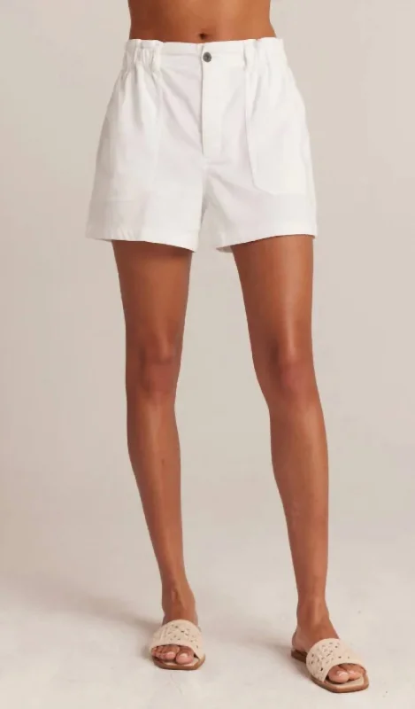 Belted Women Shorts to Enhance the WaistlineCallie Ruffle Shorts In White