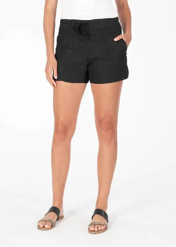 Tie - Waist Women Shorts for a Customizable FitChristina Shorts In Black