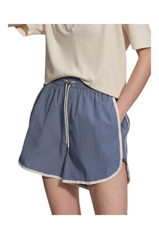 Tie - Waist Women Shorts for a Customizable FitHarmon 2.0 High Rise Short In Stone Blue