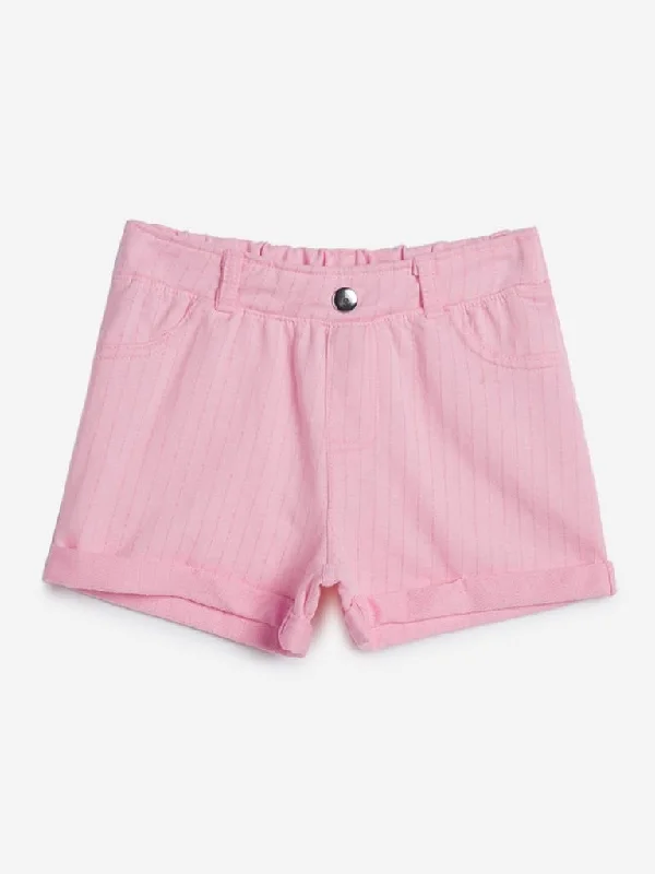 Plus Size Women Shorts with a Comfortable and Stylish FitHOP Kids Pink Striped Shorts